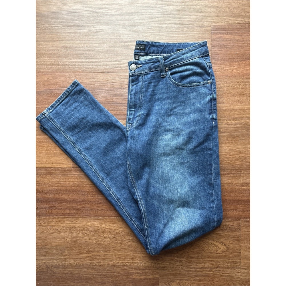 American Tall Carmen Jeans Mens 36x36 Classic Blue Denim Slim Straight Tall